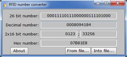 rfid number converter